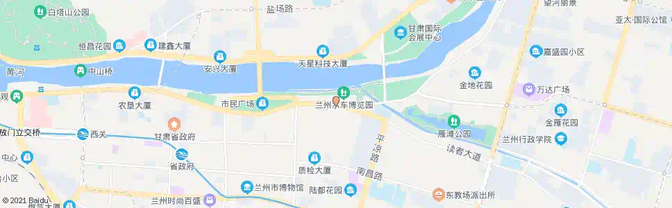 兰州绿色公园_公交站地图_兰州公交_妙搜公交查询2024