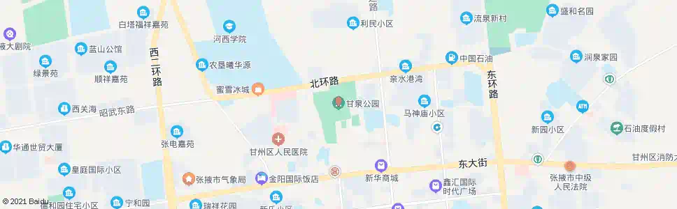 张掖甘泉公园_公交站地图_张掖公交_妙搜公交查询2024