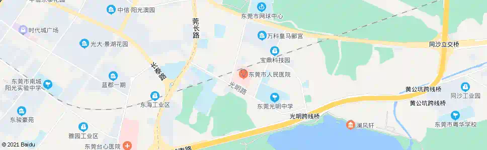 东莞光明新区人民医院_公交站地图_东莞公交_妙搜公交查询2024