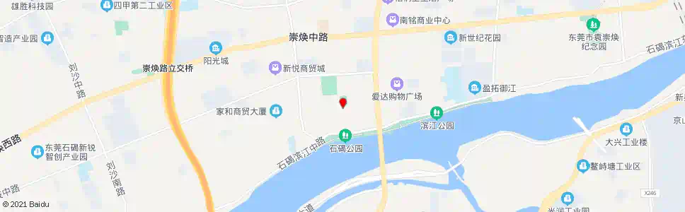 东莞上一村市场_公交站地图_东莞公交_妙搜公交查询2024