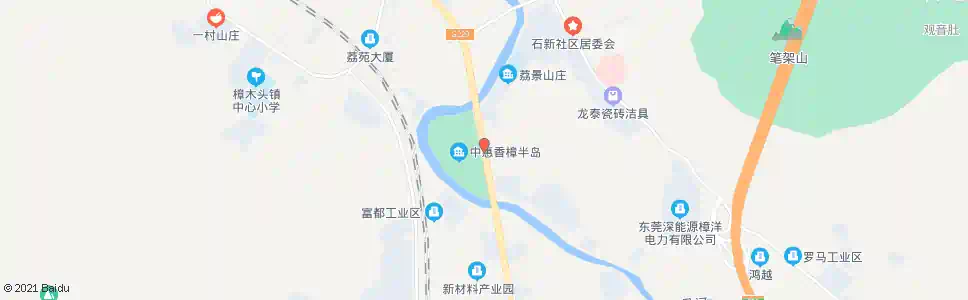 东莞荔景山庄_公交站地图_东莞公交_妙搜公交查询2024