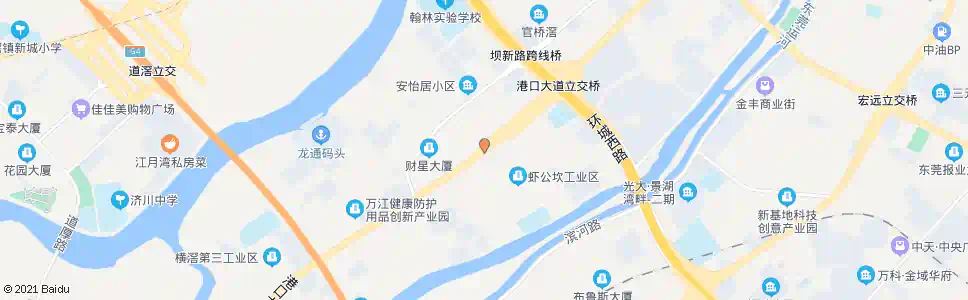 东莞虾公坎村口_公交站地图_东莞公交_妙搜公交查询2024