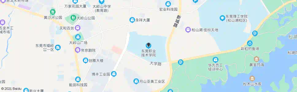 东莞职业技术学院_公交站地图_东莞公交_妙搜公交查询2024