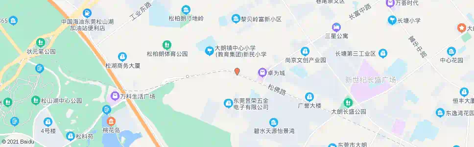 东莞松柏朗市场_公交站地图_东莞公交_妙搜公交查询2024