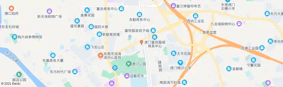 东莞金色家园_公交站地图_东莞公交_妙搜公交查询2024