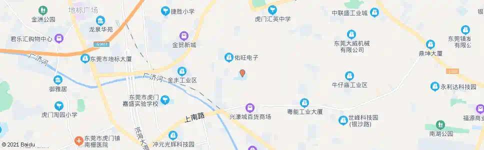 东莞上角小学_公交站地图_东莞公交_妙搜公交查询2024