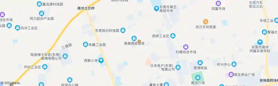 东莞百业路中_公交站地图_东莞公交_妙搜公交查询2024