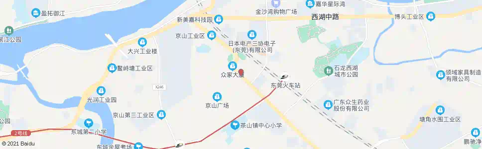 东莞京山路口_公交站地图_东莞公交_妙搜公交查询2024