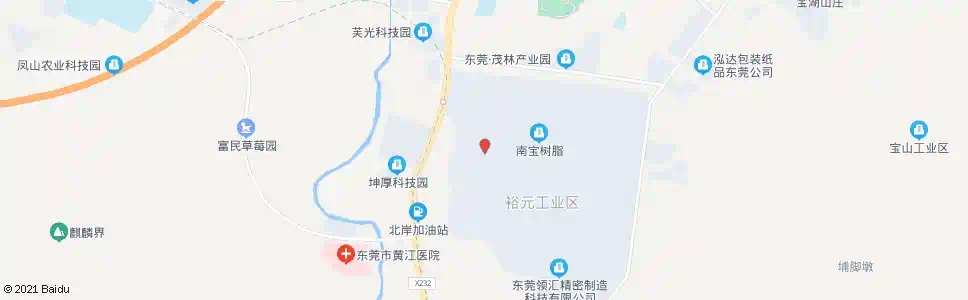 东莞裕元工业区后门_公交站地图_东莞公交_妙搜公交查询2024