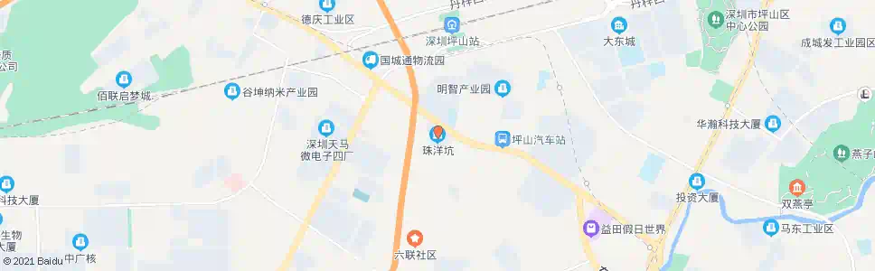 东莞珠洋坑_公交站地图_东莞公交_妙搜公交查询2024