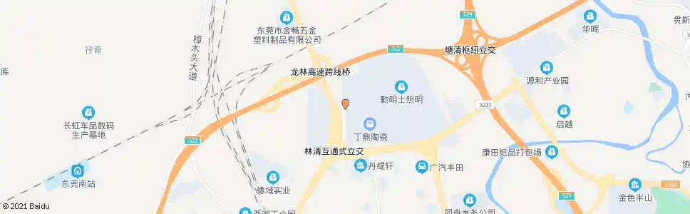 东莞林村太阳城_公交站地图_东莞公交_妙搜公交查询2024