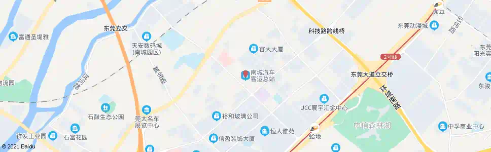 东莞南城车站_公交站地图_东莞公交_妙搜公交查询2024