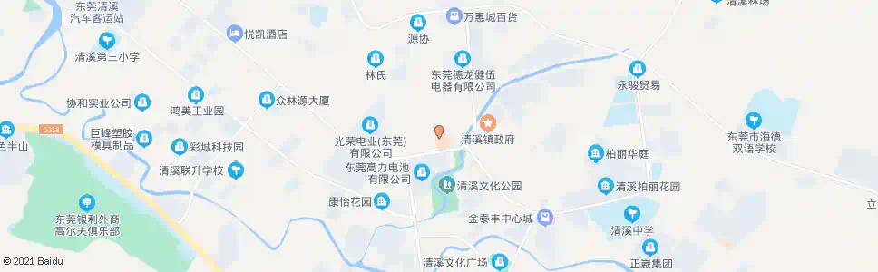 东莞清溪医院_公交站地图_东莞公交_妙搜公交查询2024