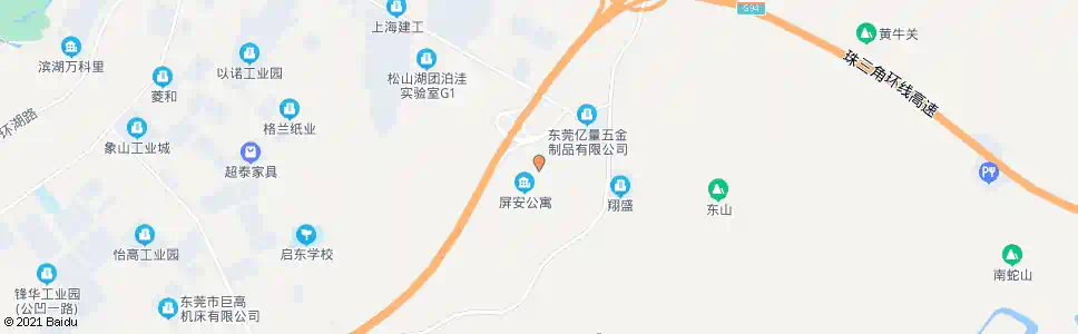 东莞屏山村_公交站地图_东莞公交_妙搜公交查询2024