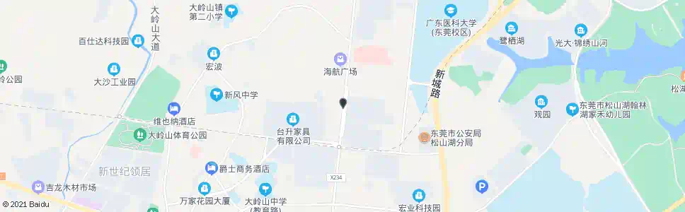 东莞大岭山科技工业园_公交站地图_东莞公交_妙搜公交查询2024