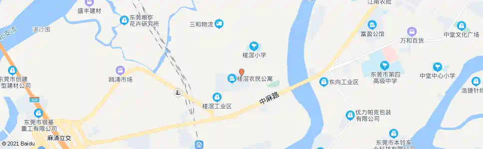 东莞厚大路翁窖村_公交站地图_东莞公交_妙搜公交查询2024