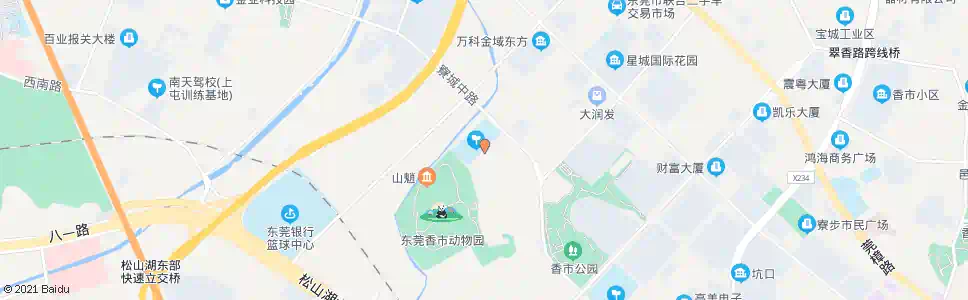 东莞香市小学_公交站地图_东莞公交_妙搜公交查询2024