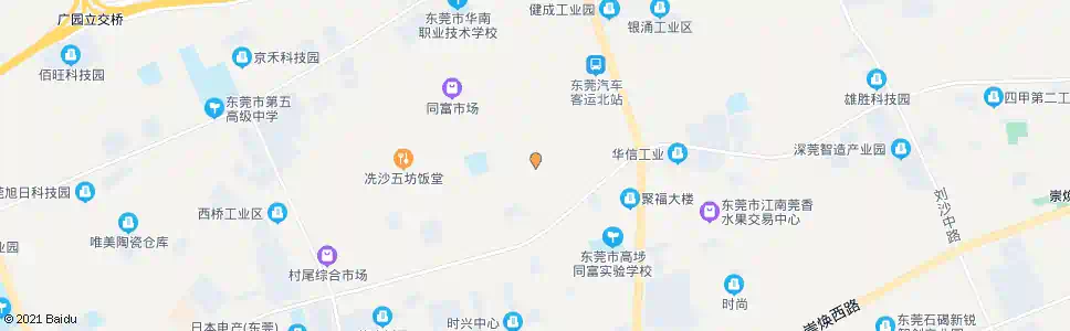 东莞冼沙旧联村_公交站地图_东莞公交_妙搜公交查询2024