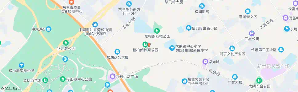 东莞松柏朗村_公交站地图_东莞公交_妙搜公交查询2024