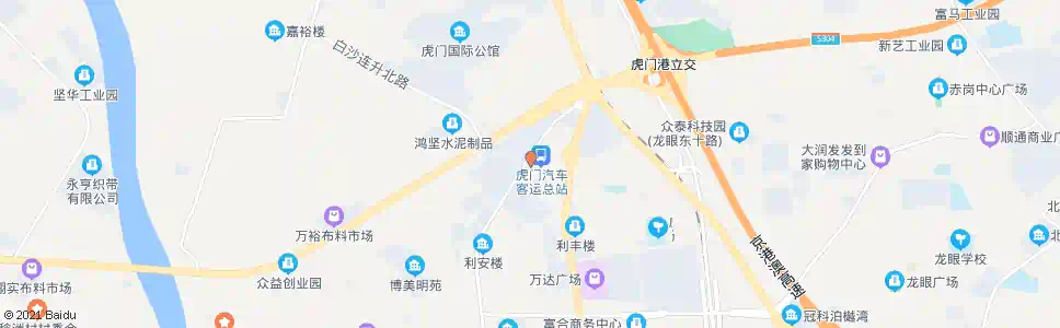 东莞虎门汽车总站_公交站地图_东莞公交_妙搜公交查询2024