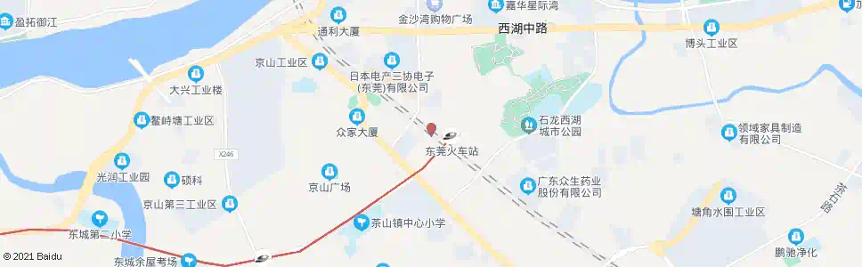 东莞东莞火车站(石龙侧公交站)_公交站地图_东莞公交_妙搜公交查询2024