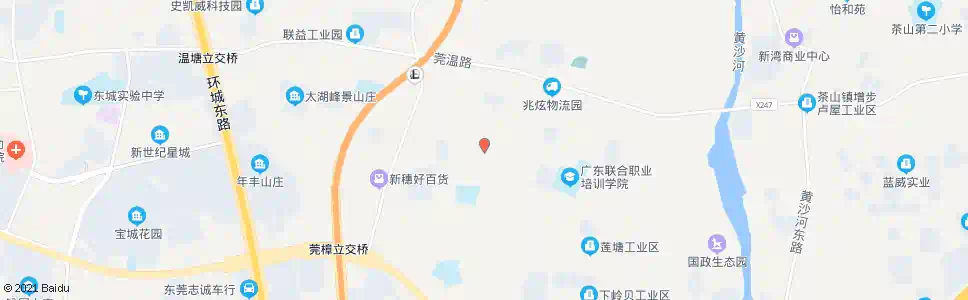 东莞鸿联市场_公交站地图_东莞公交_妙搜公交查询2024