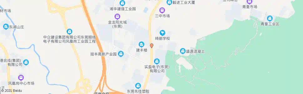 东莞三中天桥(新中坑)_公交站地图_东莞公交_妙搜公交查询2024