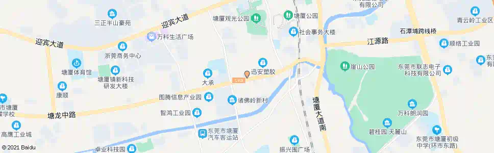 东莞农业银行(塘厦)_公交站地图_东莞公交_妙搜公交查询2024