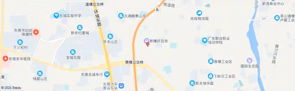 东莞竹园路口_公交站地图_东莞公交_妙搜公交查询2024