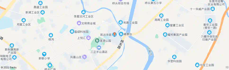 东莞凯达华庭_公交站地图_东莞公交_妙搜公交查询2024