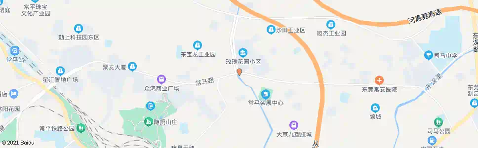 东莞玫瑰花园_公交站地图_东莞公交_妙搜公交查询2024