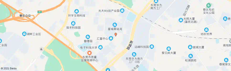 东莞金百盛产业园_公交站地图_东莞公交_妙搜公交查询2024