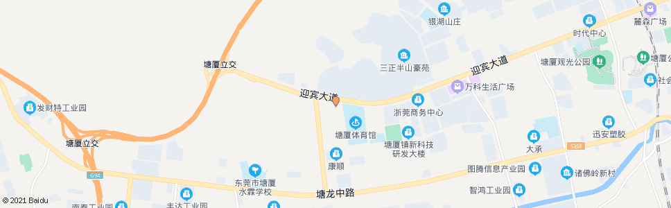 东莞三正酒店_公交站地图_东莞公交_妙搜公交查询2024