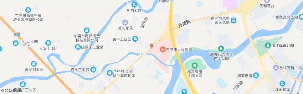 东莞新谷涌路口(市人民医院)_公交站地图_东莞公交_妙搜公交查询2024