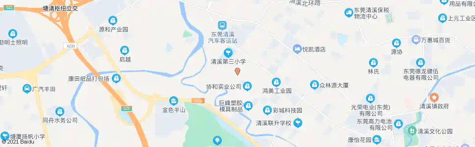 东莞大岭新村_公交站地图_东莞公交_妙搜公交查询2024