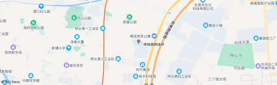 东莞桥头小学路口_公交站地图_东莞公交_妙搜公交查询2024