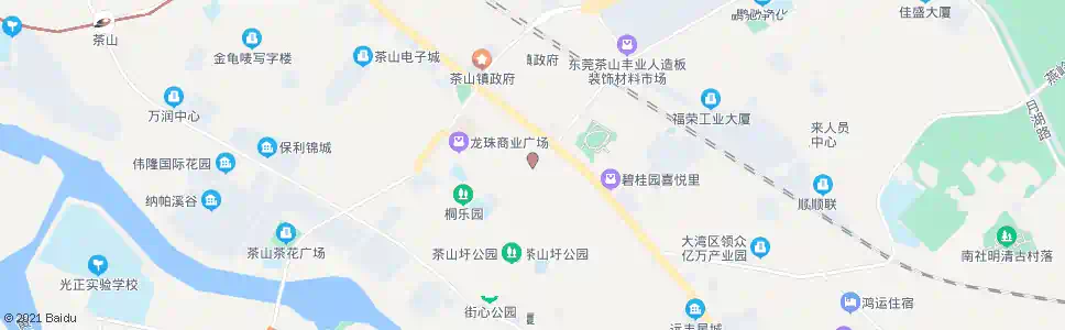 东莞茶山茶园_公交站地图_东莞公交_妙搜公交查询2024