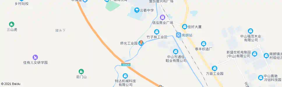 东莞桥光工业园_公交站地图_东莞公交_妙搜公交查询2024