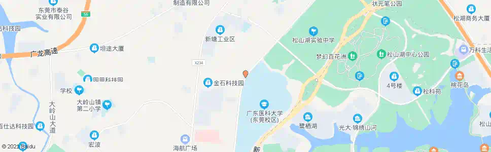 东莞广医后门_公交站地图_东莞公交_妙搜公交查询2024