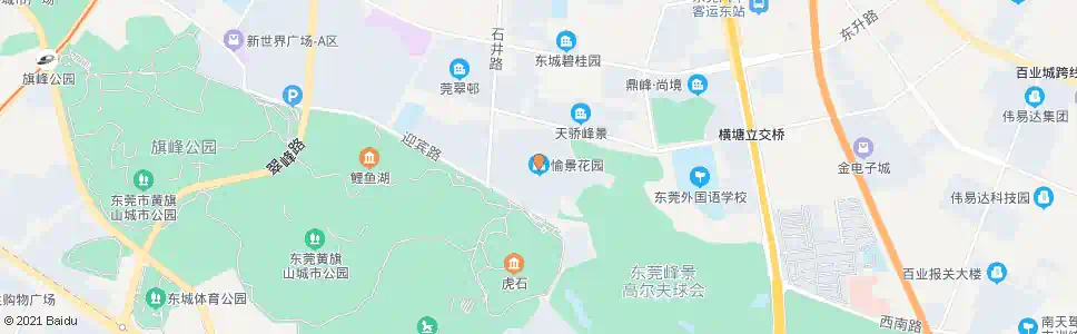 东莞愉景花园_公交站地图_东莞公交_妙搜公交查询2024