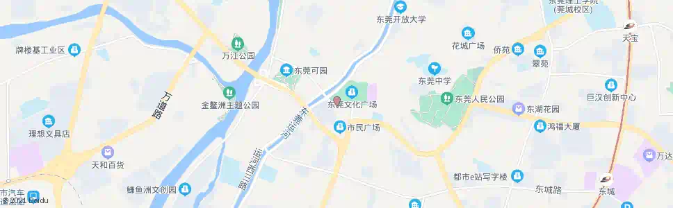 东莞文化广场_公交站地图_东莞公交_妙搜公交查询2024