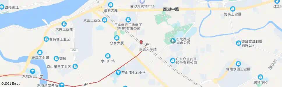 东莞东海村_公交站地图_东莞公交_妙搜公交查询2024