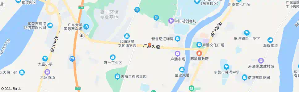 东莞麻三村_公交站地图_东莞公交_妙搜公交查询2024