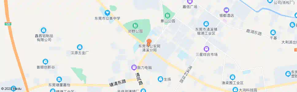 东莞清溪交警大队_公交站地图_东莞公交_妙搜公交查询2024