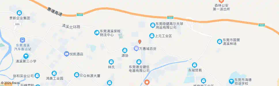 东莞上元工业区_公交站地图_东莞公交_妙搜公交查询2024