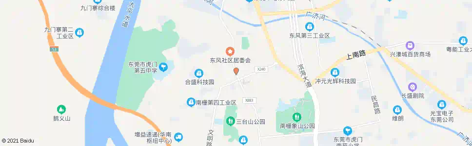 东莞上南路口_公交站地图_东莞公交_妙搜公交查询2024