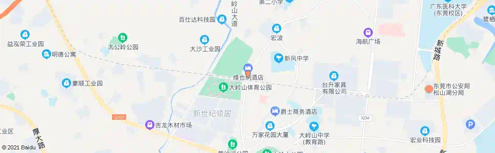 东莞大岭山防疫站_公交站地图_东莞公交_妙搜公交查询2024