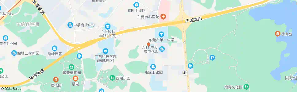 东莞龙城高级中学南_公交站地图_东莞公交_妙搜公交查询2024