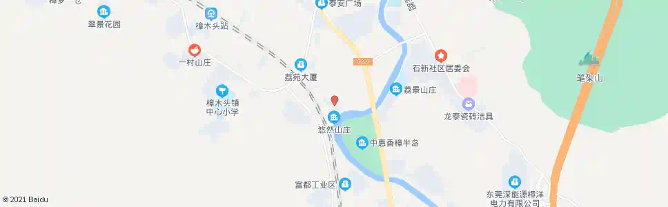 东莞东江花园_公交站地图_东莞公交_妙搜公交查询2024