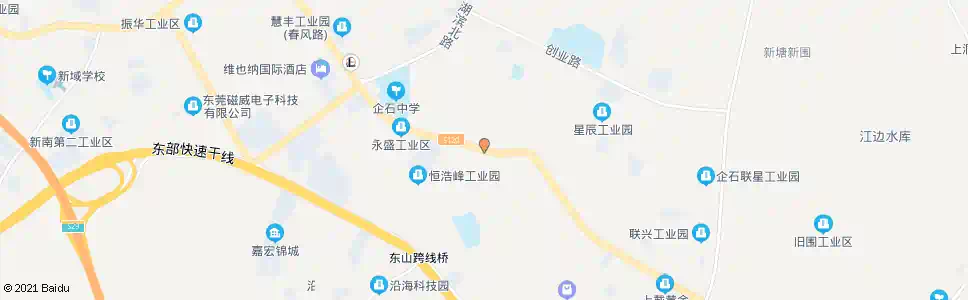 东莞东山市场_公交站地图_东莞公交_妙搜公交查询2024